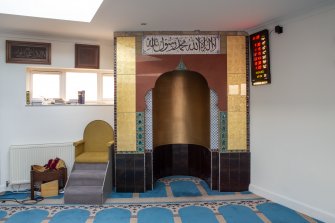 Prayer room. Detail of Mihrab.