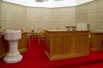 Chancel. View of communion table.