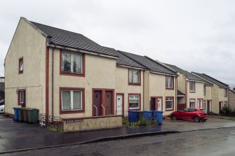 View from north-west showing Nos 1-12 Manse Terrace, Port Street, Clackmannan