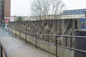 View of Charles Anderson mural looking towards Elmbank Crescent. 