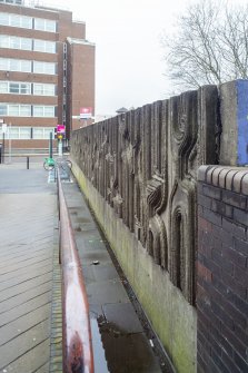 View of Charles Anderson mural looking towards Elmbank Crescent. 