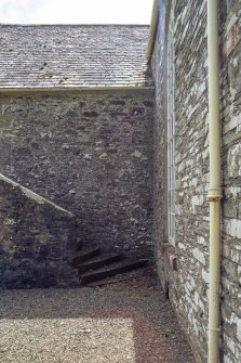 Detail of stairway to east gallery