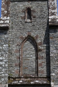 Detail of blind window on tower