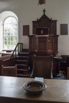 Detail of pulpit and communion table