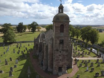 Oblique aerial view from west.