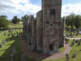 Oblique aerial view from west.
