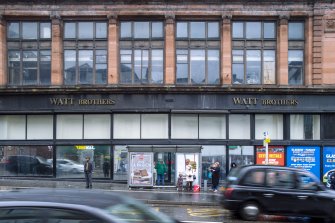 View of shop front and signage on Hope St