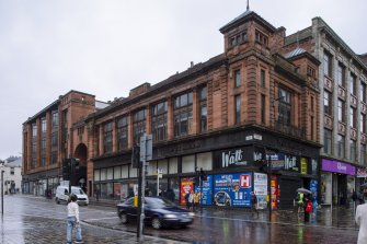 General view from intersection at Sauchiehall St and Hope St