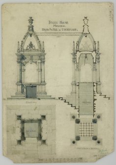 Plan, section and elevation.