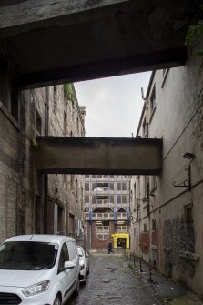 View of alley way between 9 and 11 Oswald Street looking east