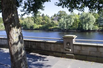 River Tay looking towards Riverside Parks on opposite bank.