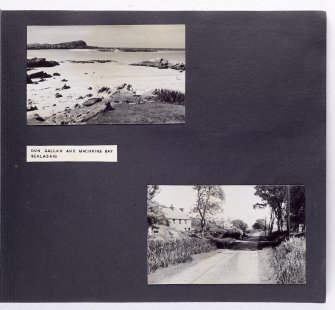 Violet Banks Photograph Album - Colonsay - Page 27 - Dun Gallain and Machrins Bay; Houses at Scalasaig