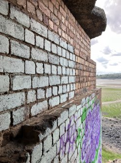 Detail of external wall of gun emplacement