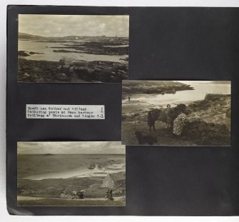 Violet Banks Photograph Album - Eriskay and Benbecula - Page 2 - Ruadh nan Gobhar; Huar Harbour; Coilleag a' Phrionnsa