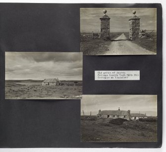 Violet Banks Photograph Album - Eriskay and Benbecula - Page 21 - Gates at Nunton; Cottages