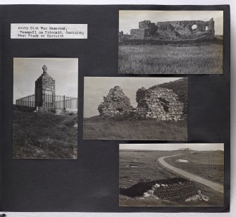 Violet Banks Photograph Album - North Uist - Page 9 - War Memorial; Carinish