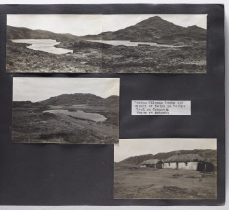Violet Banks Photograph Album - Ardgour, Ardnamurchan, Kilmartin, Kilmore, Trossachs, Loch Lomond - Page 3 - Lochan Ghleann Locha and summit of Beinn na Seilge; Loch na Crannaig; House at Achnaha