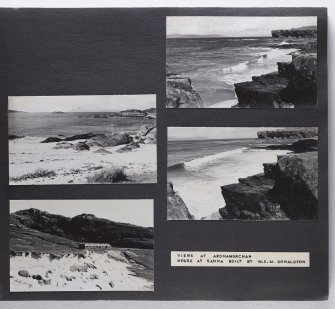 Violet Banks Photograph Album - Ardgour, Ardnamurchan, Kilmartin, Kilmore, Trossachs, Loch Lomond - Page 15 - Views at Ardnamurchan; House at Sanna built by M.E.M. Donaldson