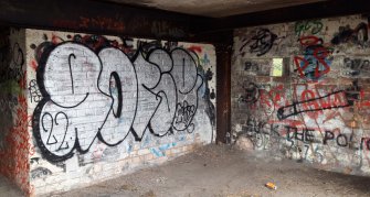 Interior of gun emplacement