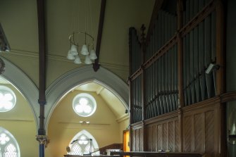 View of organ pipes