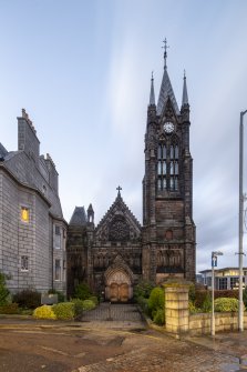 View of south entrance front and tower