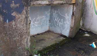 Gun-pit, view of ammunition locker from W