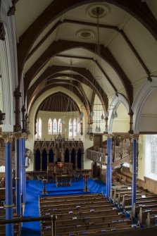 View looking north from south gallery