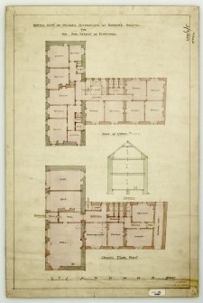 Alterations. ground floor & upper floor plans
Delt. W L Carruthers Architects Inverness c.1900