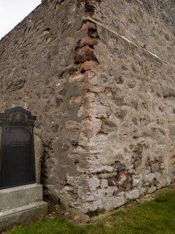 Gardenstown, St John's Church. Detail of SE quoins.