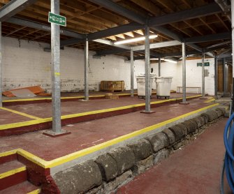 Interior. Brewhouse, ground floor, Coppers area, former coal bunker for fireboxes/fireburners of Coppers 1-2.