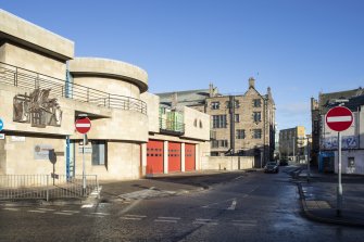 View of south facade on West Tollcross, from south west.
