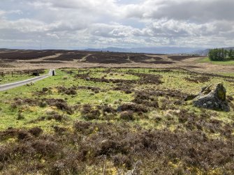 View of Hut Circles NO04NE 6.01 and NO04NE 6.02 at NO 0760 4844 and NO 0760 4844 respectively from NE