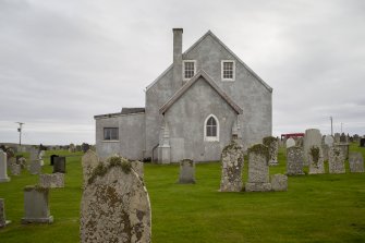 View of west face showing entrance porch