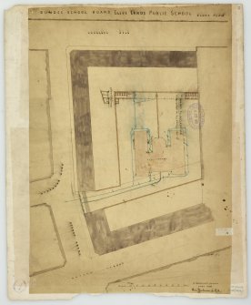 Glebelands Public School, for Dundee School Board.
Recto: Block Plan.