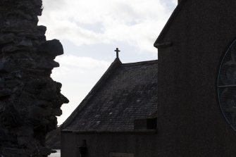 View of old and new churches