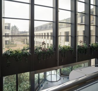 Scottish Amicable Insurance Company Office.  View from second floor landing, showing internal courtyard beyond.