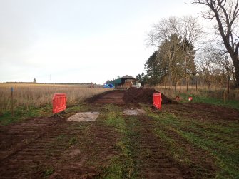 Watching Brief Photograph, Taken from, Film 1, North of River North Esk, Post-excavation of access road, Taken from S, Balmakewan, Edzell