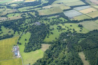 Oblique aerial view