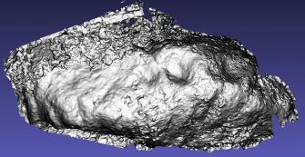 Snapshot of 3D model, from Scotland's Rock Art project, Tiree, Creag An Sgalaig 3, Argyll and Bute
