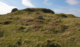 Digital photograph of panel to west, from Scotland's Rock Art project, Bute, Little Dunagoil, Argyll And Bute
