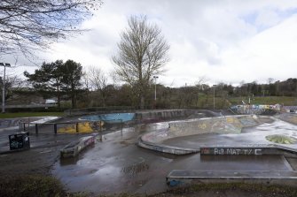 Skate Park.  General view from south east.