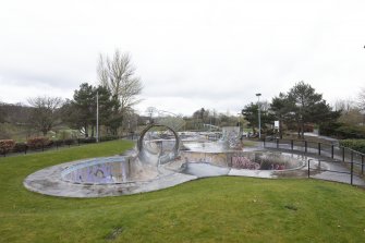 Skate Park.  General view from south west.