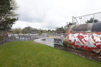 Skate Park.  General view from south west.