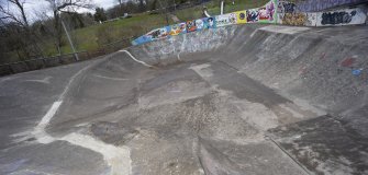 Skate Park.  View from south east.