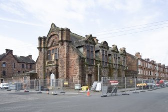 Whiteinch Burgh Halls.  General view from north east.