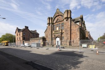 Whiteinch Burgh Halls.  General view from north east.