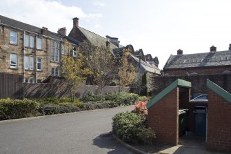 Whiteinch Burgh Halls.  General view from west.