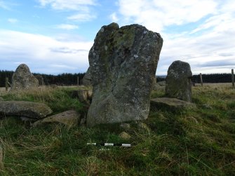 Digital photograph of panel to east, from Scotland's Rock Art project, Thorax, 1, Aberdeenshire