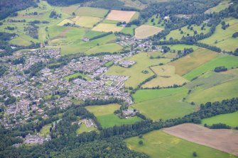 Oblique aerial view