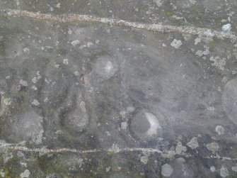 Digital photograph of close ups of motifs, from Scotland's Rock Art project, Corskellie, Moray
